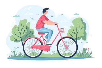 Naklejka premium Close-up of a modern bicycle showcasing its wheels and frame, highlighting the intricate design of the handlebar and tires, perfect for cycling enthusiasts and transport imagery.