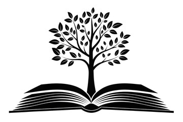 tree with book