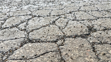 Close-up of cracked, dry soil symbolizing drought and environmental issues, highlighting the pressing challenge of climate change