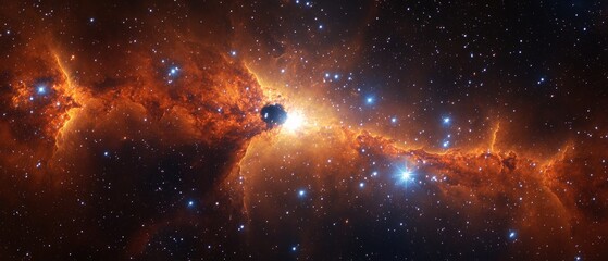 Cosmic explosion of stars outer space universe wide angle galactic wonders