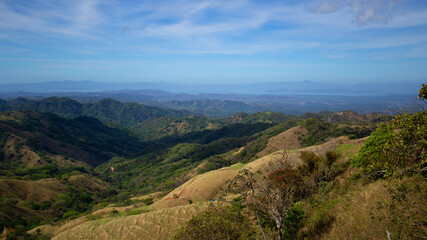 Fototapeta premium Blick von Monteverde zum Golf von Nicoya view from Monteverde to the gulf of Nicoya, Costa Rica