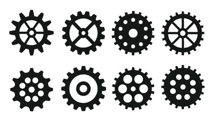 Minimal Settings Gear Icon for UI/UX Design