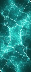 A vibrant, abstract image featuring glowing turquoise lines interspersed with darker areas, resembling electric currents or energy pathways.
