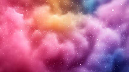 Fototapeta premium Abstract Colorful Nebula Cosmic Cloudscape