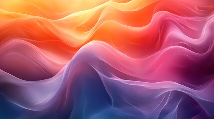Obraz premium Abstract Colorful Waves Flowing Seamlessly