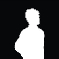 Man black Vector shape