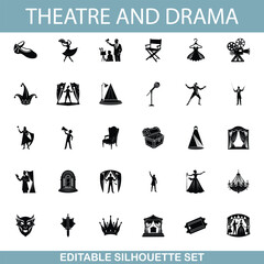 Premium Editable Silhouette Art Bundle Nature, Animals, and Objects