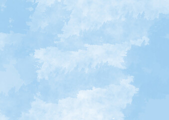 水彩風淡い水色の背景