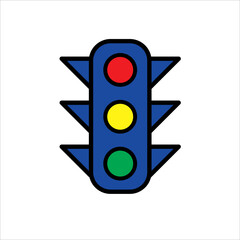 traffic lights icon vector illustration