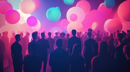 Marketing meetup abstract concept vector illustration. Marketing conference, digital meetup, sharing experience, business internet forum, social networking, b2b market meeting abstract metaphor.