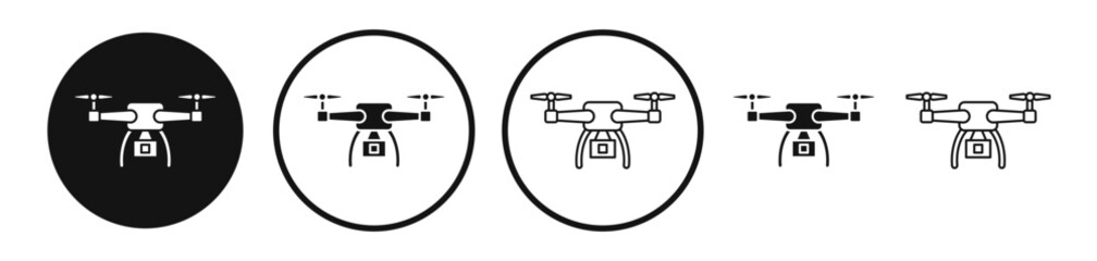 Drone icon set. vector icons for apps and website ui design