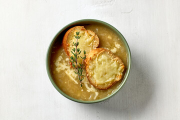 bowl of french onion soup