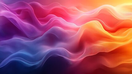 Obraz premium Abstract Colorful Waves Flowing Dynamically Across Space
