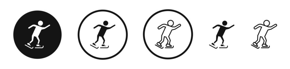 Ice skate icon set. vector icons for apps and website ui design