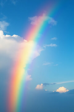 Vibrant Rainbow Across the Sky