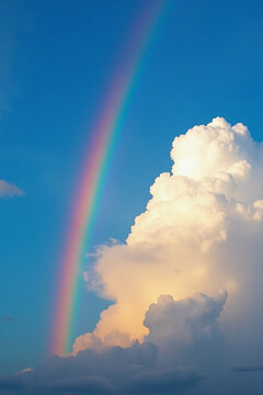 Vibrant Rainbow Across the Sky