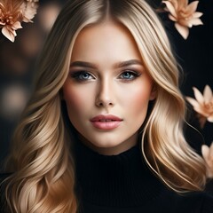 Naklejka premium Portrait einer jungen blonden Frau