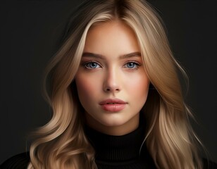 Fototapeta premium Portrait einer jungen blonden Frau