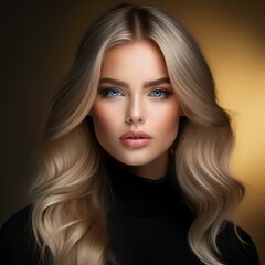 Naklejka premium Portrait einer jungen blonden Frau