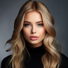 Fototapeta premium Portrait einer jungen blonden Frau