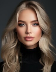 Fototapeta premium Portrait einer jungen blonden Frau
