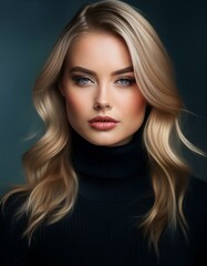 Naklejka premium Portrait einer jungen blonden Frau