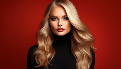 Fototapeta premium Portrait einer blonden jungen Frau