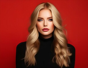 Fototapeta premium Portrait einer blonden jungen Frau