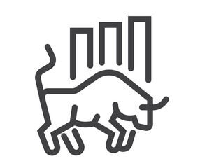 Market finance exchange economic business market isolated icon. Vector flat graphic design cartoon illustration