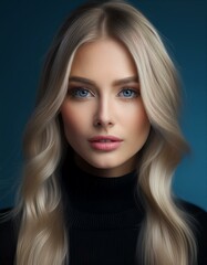 Fototapeta premium Portrait einer blonden jungen Frau