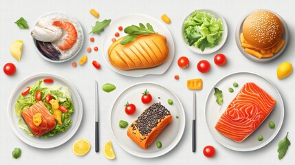 Food Infographic Template.