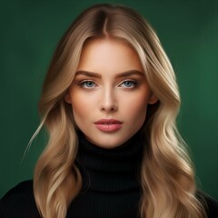 Naklejka premium Portrait einer blonden jungen Frau