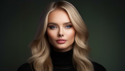 Naklejka premium Portrait einer blonden jungen Frau