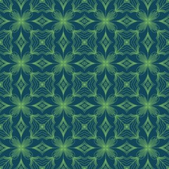 Fototapeta premium Native Tribal Textile Ethnic Ikat Boho Pattern Design for Background Carpet Wallpaper Clothing Wrapping Batik Fabric Kebaya and Ceramic 