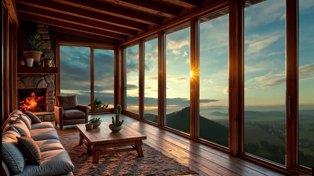 cabin in the mountain