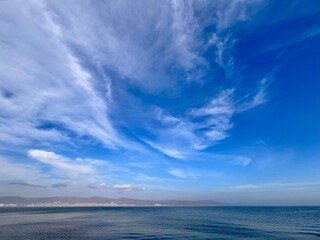 clouds over sea