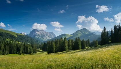 panorama of the mountains