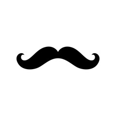 retro mustache illustration