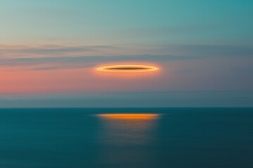 Obraz premium Glowing portal above the ocean........