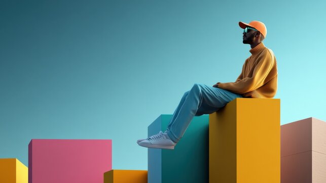 A digital storytelling presentation featuring animated transitions and bold captions