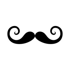 retro mustache element