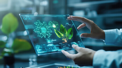 Businessman using laptop for online shopping with global network and technology concept