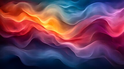 Obraz premium Abstract Colorful Waves Flowing Smoothly Across The Image