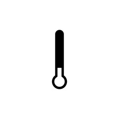 black thermometer icon 