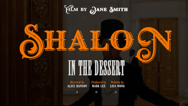 Cinematic Film Title Card, Movie Poster Typography Overlay 14 , ( Wide - Square - Vertical )
