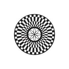 Circle Abstract pattern design elements. Circle design elements vector art illustration on a white background. 