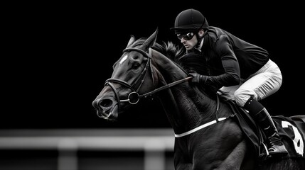 A racehorse galloping in slow motion, mane flowing in the wind