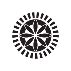 Circle Abstract pattern design elements. Circle design elements vector art illustration on a white background. 