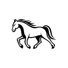 Obraz premium hores logo Vector illustration.