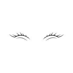 false eyelashes illustration